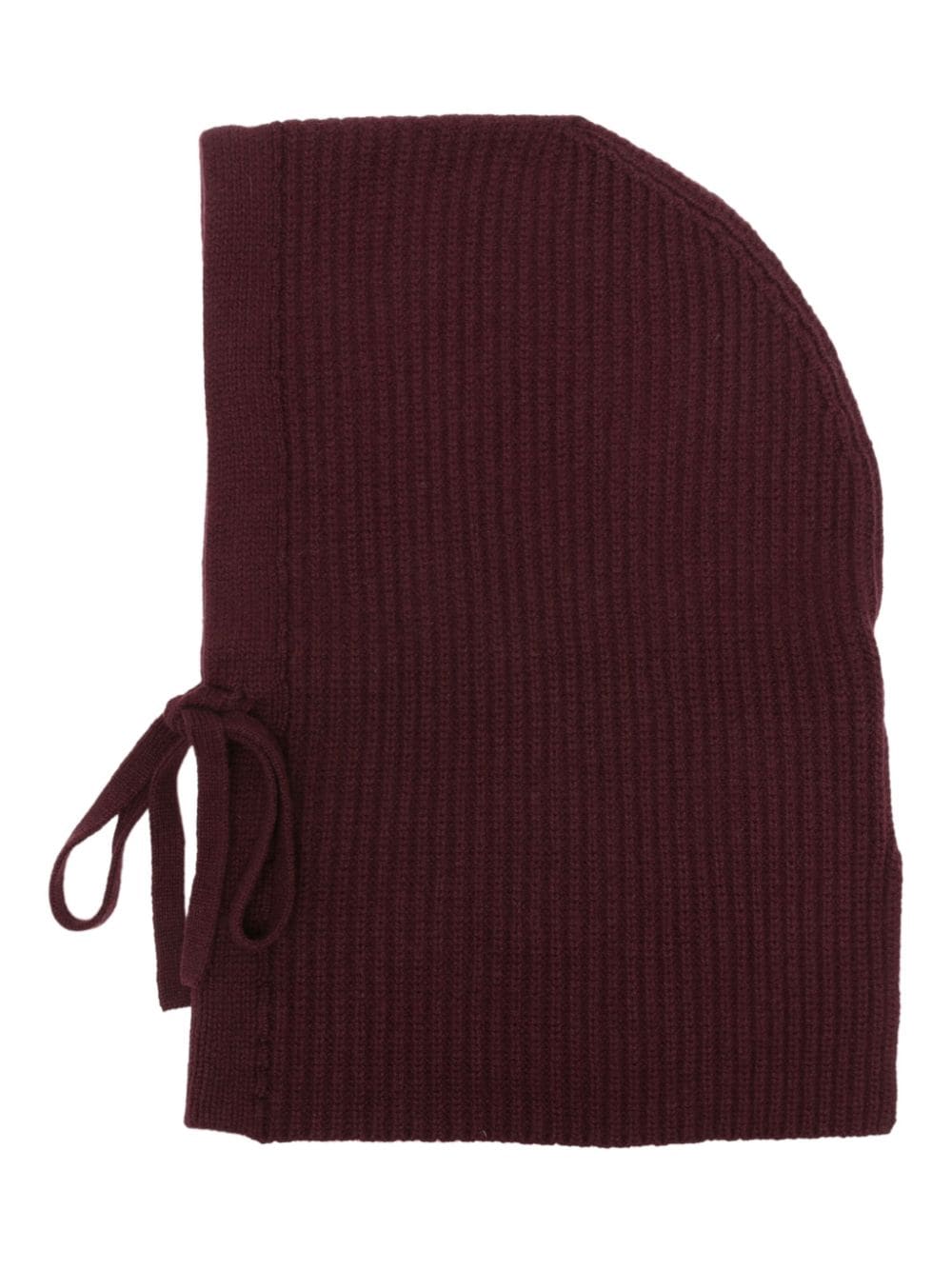 Halfboy ribbed-knit balaclava - Red von Halfboy