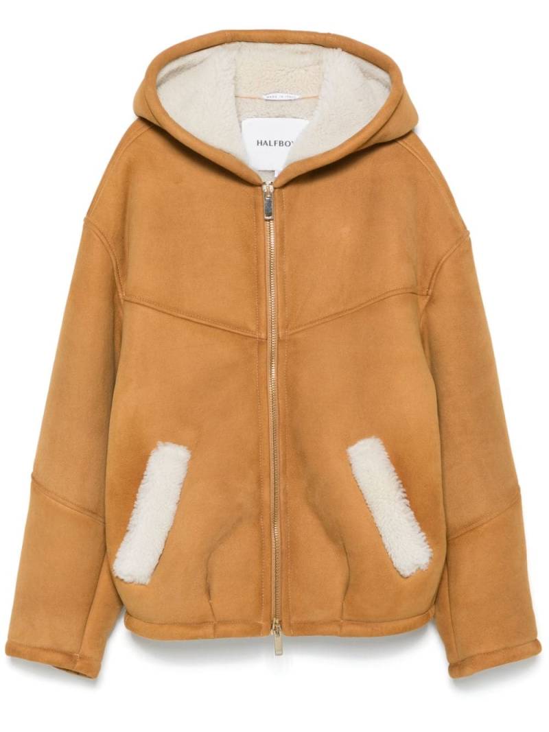 Halfboy shearling jacket - Brown von Halfboy