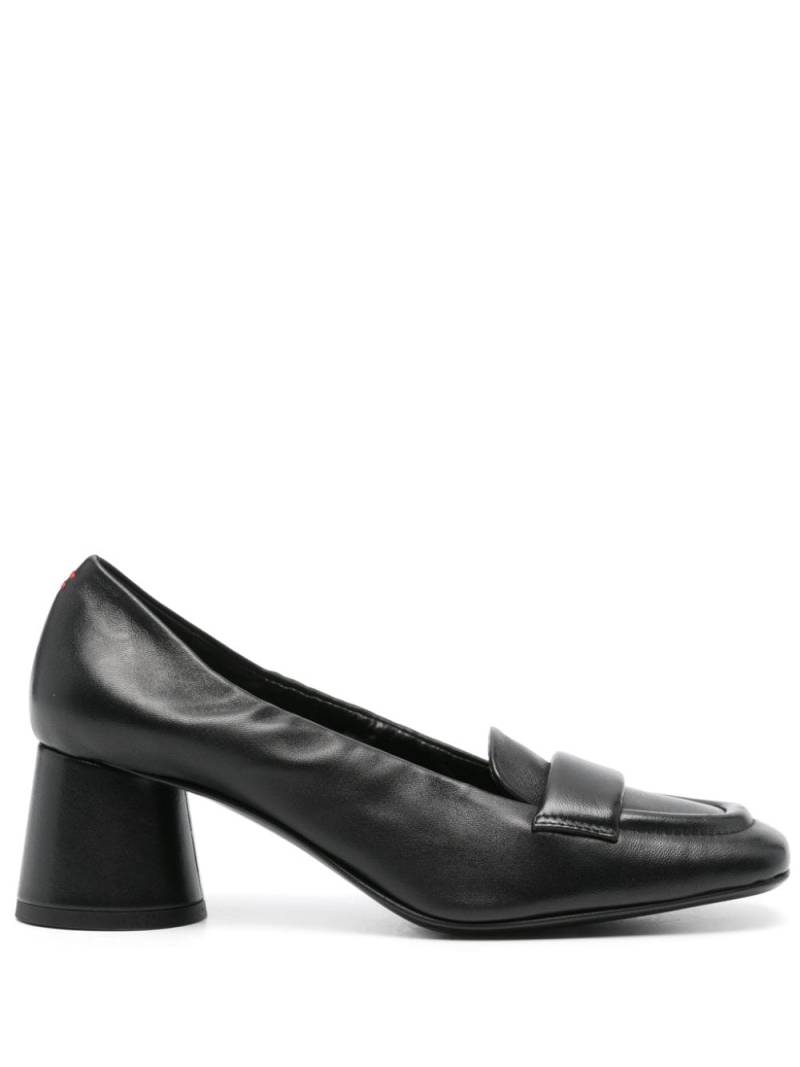 Halmanera 60mm leather loafers - Black von Halmanera