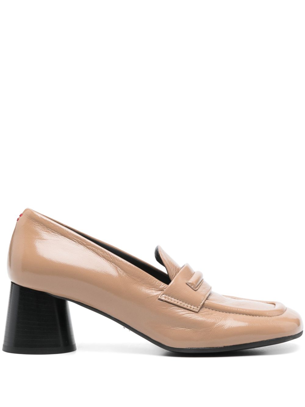 Halmanera 60mm patent-finish pumps - Brown von Halmanera