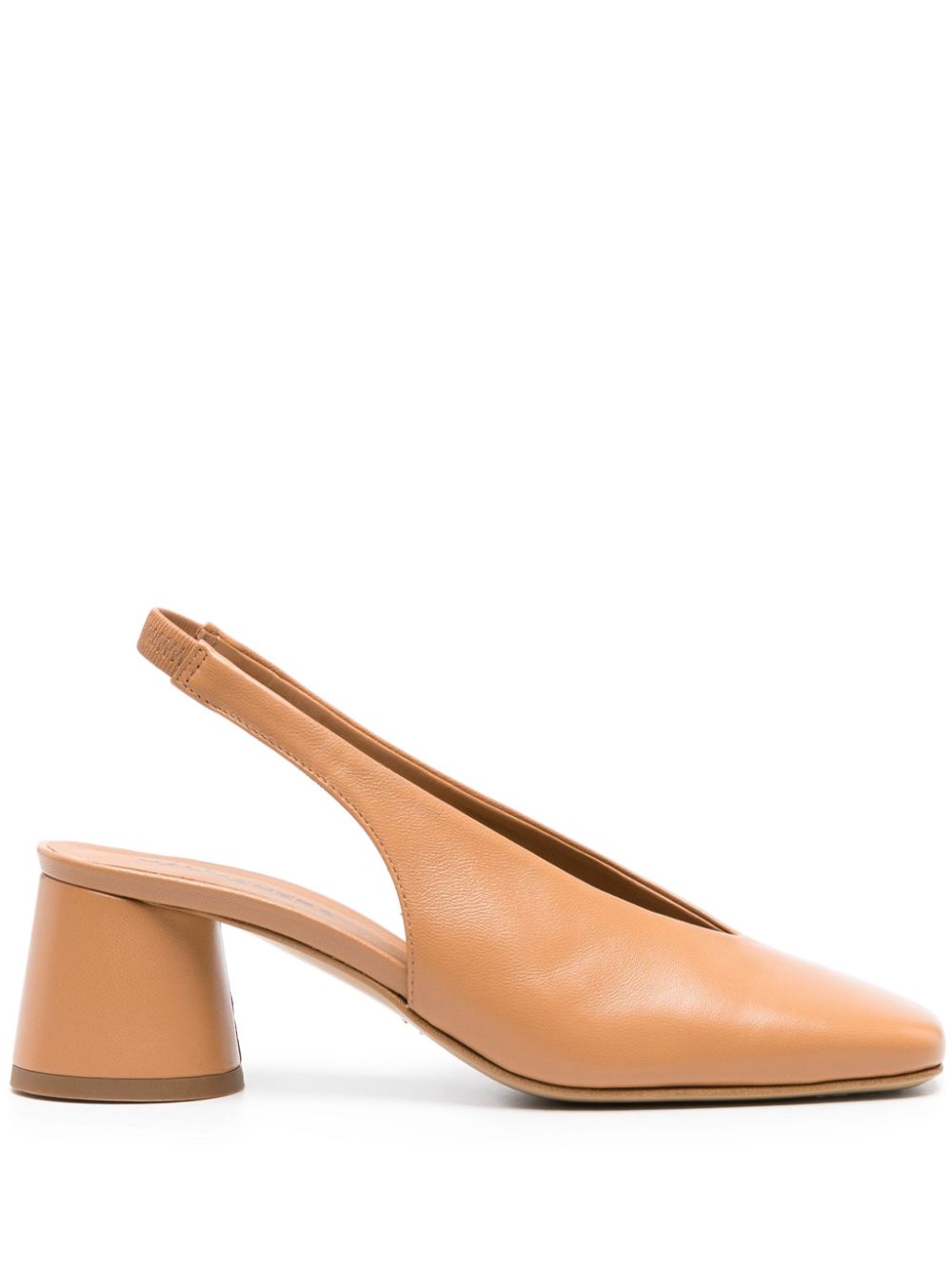 Halmanera Cala 55mm leather pumps - Brown von Halmanera