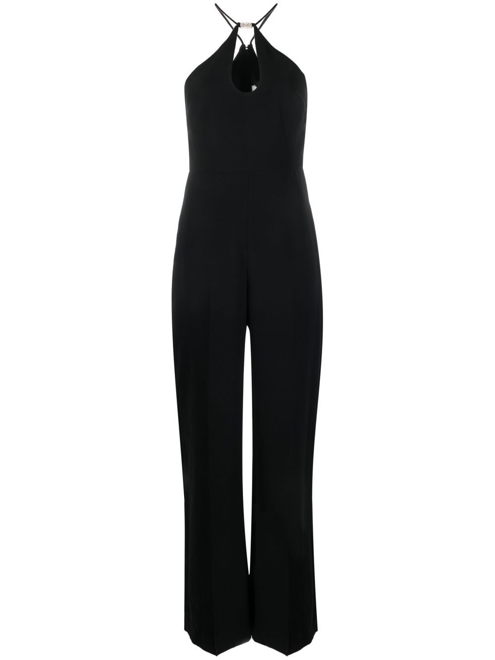 Halston hardware-detail sleeveless jumpsuit - Black von Halston