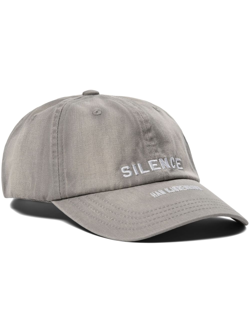 Han Kjøbenhavn Silence-logo baseball cap - Grey von Han Kjøbenhavn