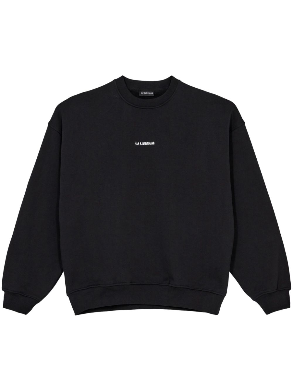 Han Kjøbenhavn embroidered logo sweater - Black