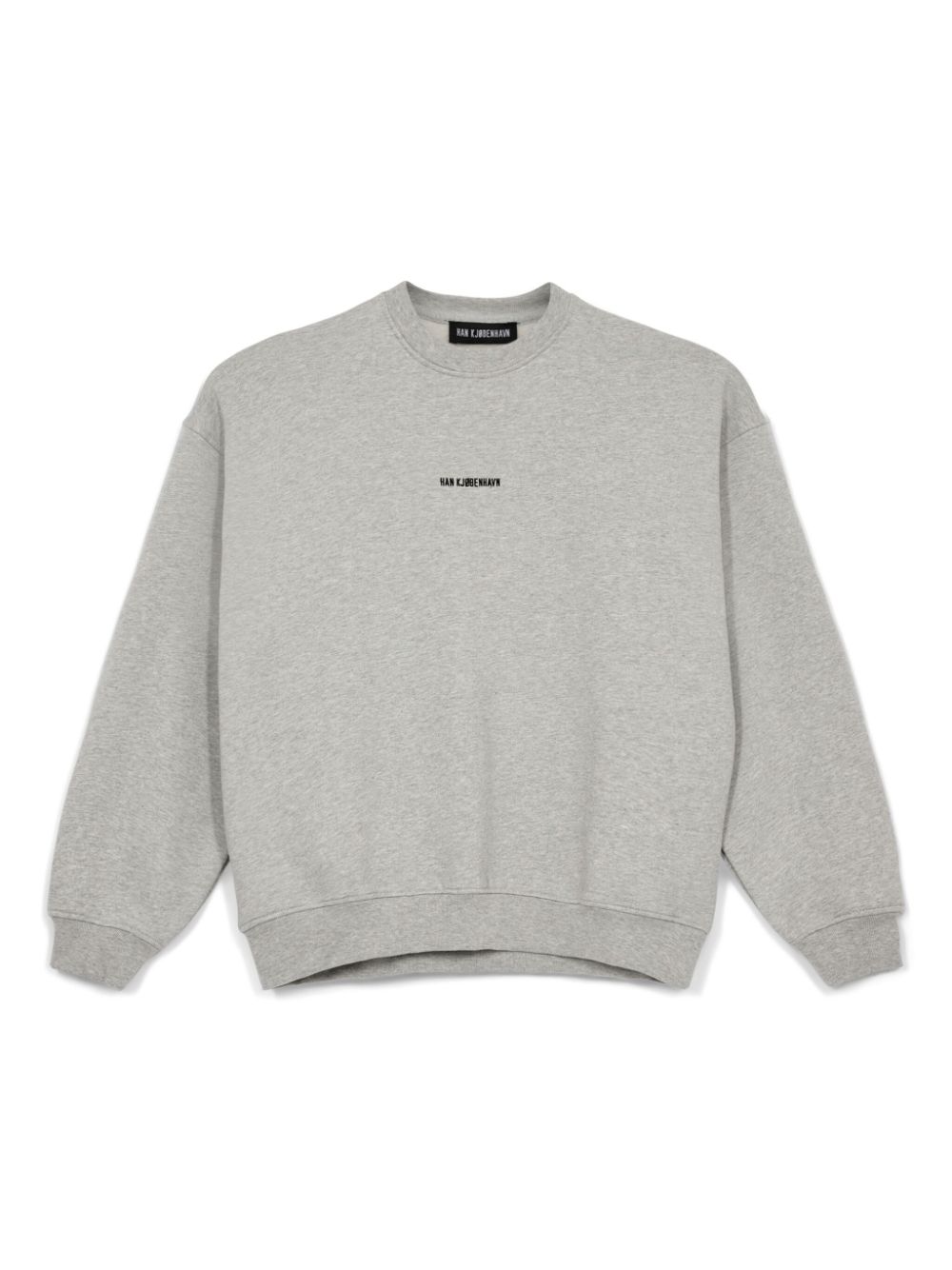 Han Kjøbenhavn embroidered logo sweater - Grey von Han Kjøbenhavn