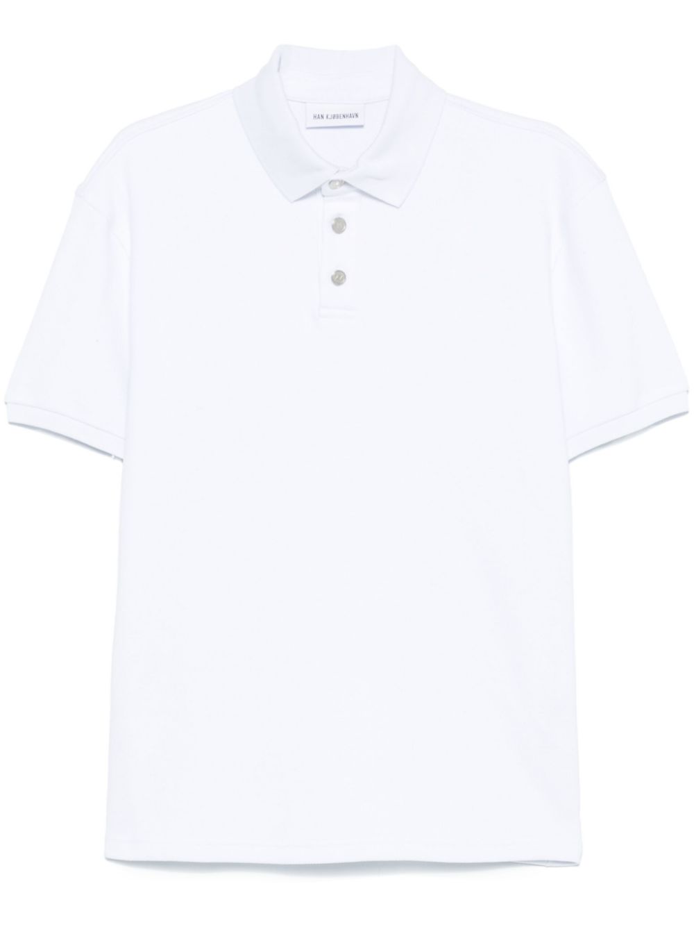 Han Kjøbenhavn piqué polo shirt - White von Han Kjøbenhavn