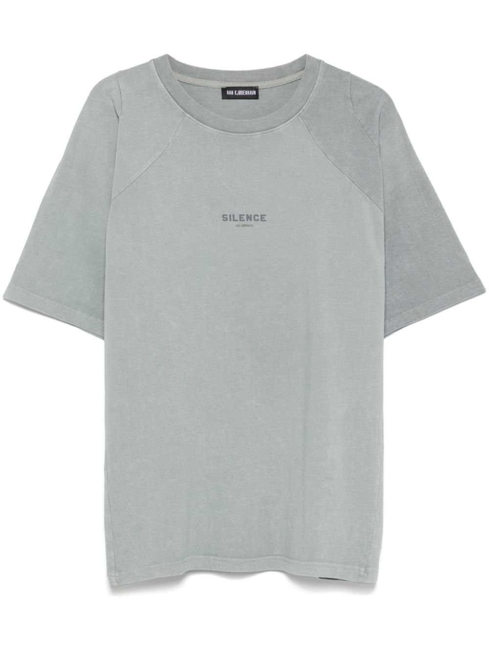 Han Kjøbenhavn text-print T-shirt - Grey von Han Kjøbenhavn