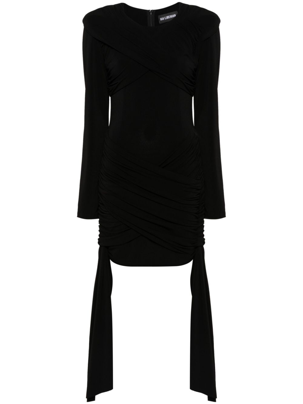 Han Kjøbenhavn draped mini dress - Black von Han Kjøbenhavn