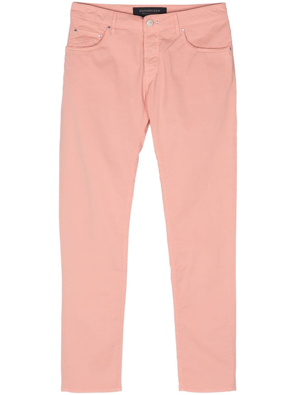 Hand Picked Orvieto mid-rise slim-fit chinos - Pink von Hand Picked