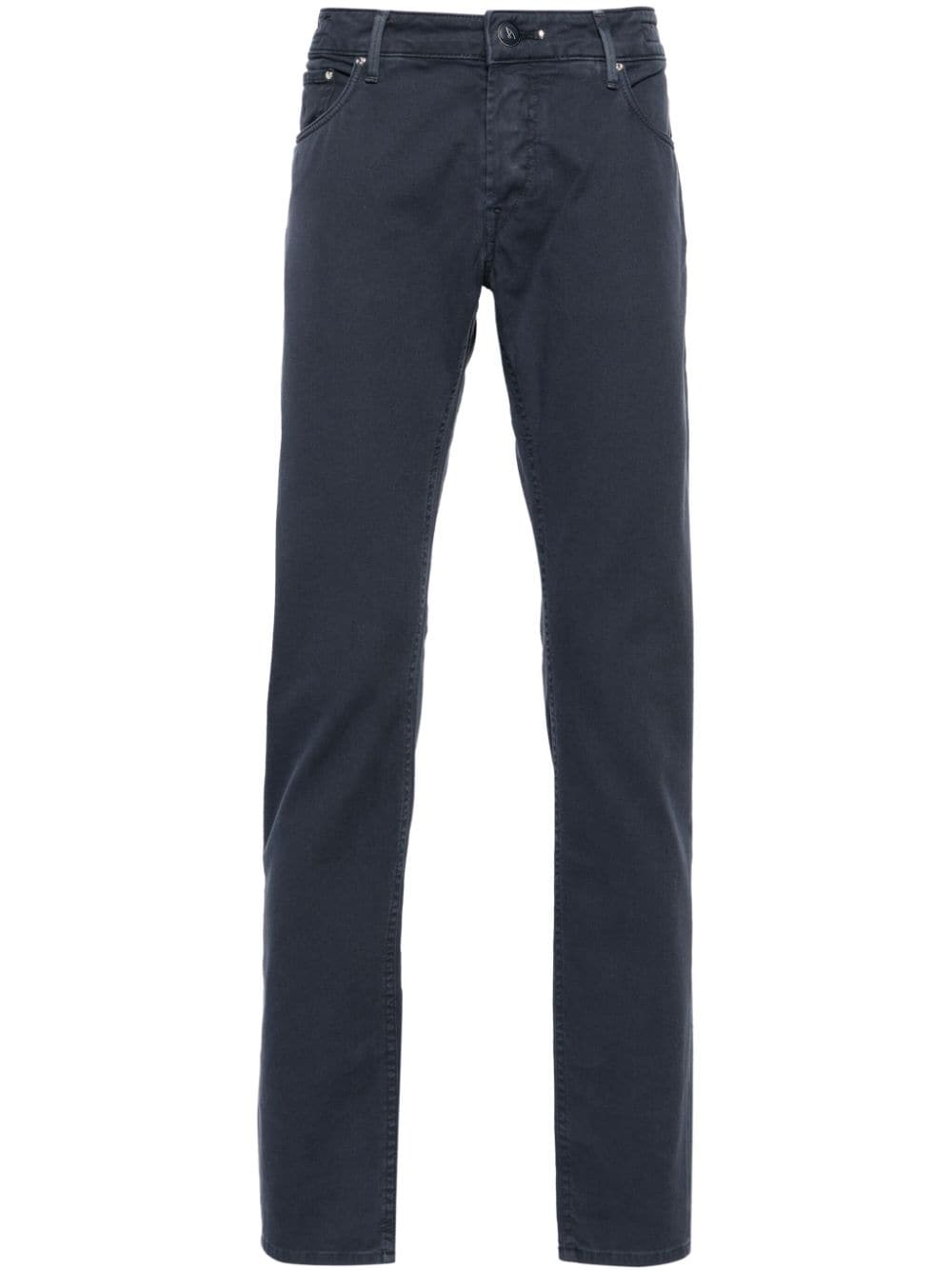 Hand Picked Orvieto mid-rise slim-fit jeans - Blue von Hand Picked