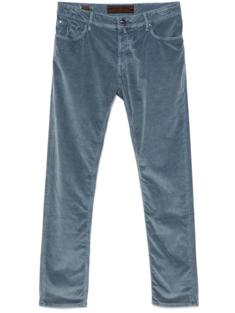 Hand Picked Ravello trousers - Blue von Hand Picked