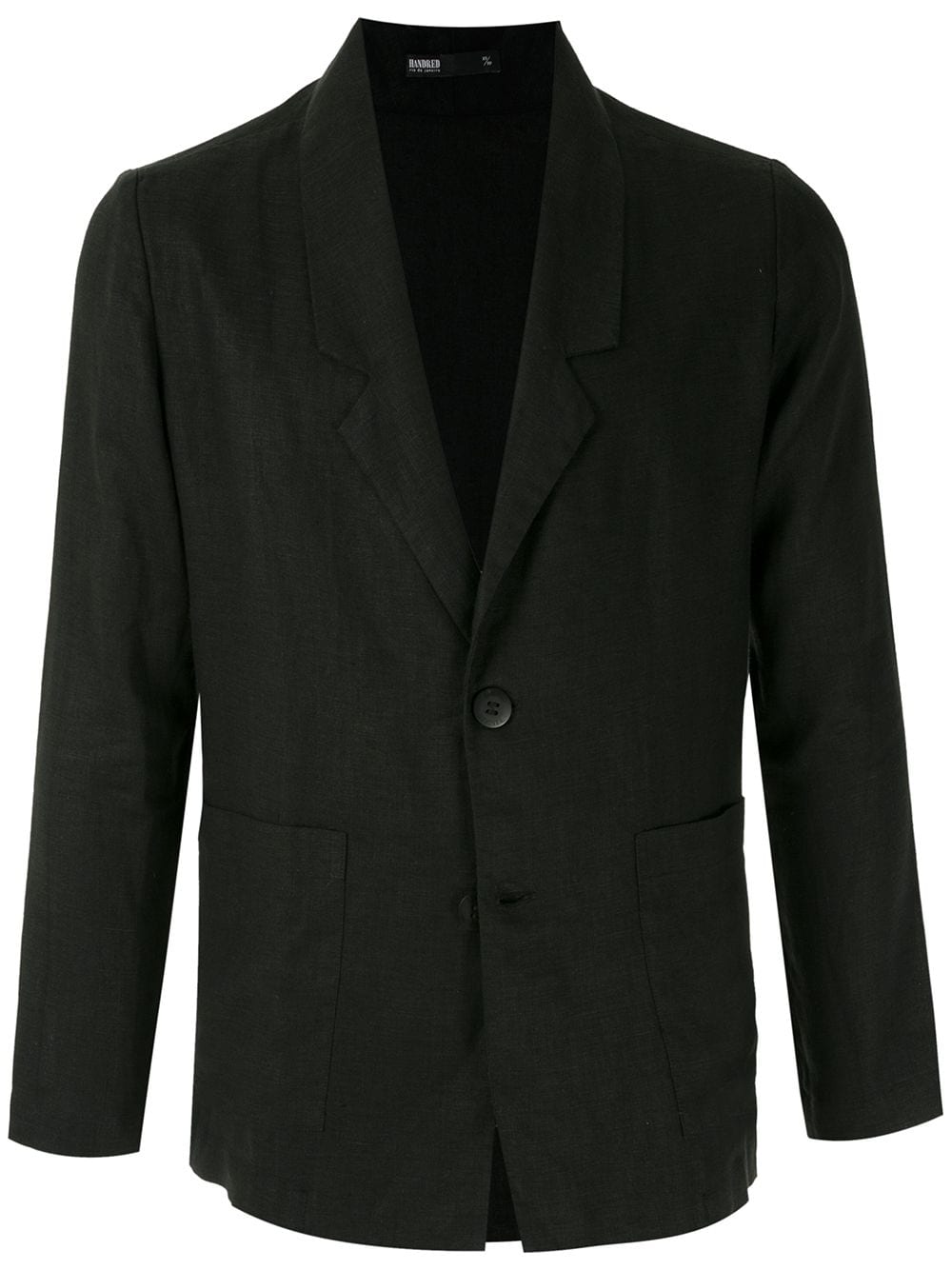Handred front button-fastening lightweight blazer - Black von Handred