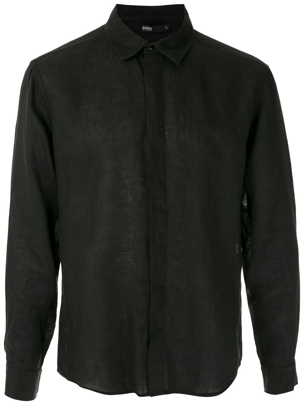 Handred linen shirt - Black von Handred