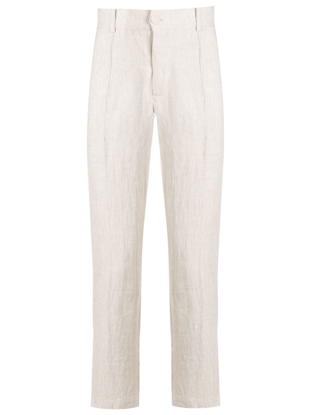 Handred linen tailored trousers - Neutrals von Handred