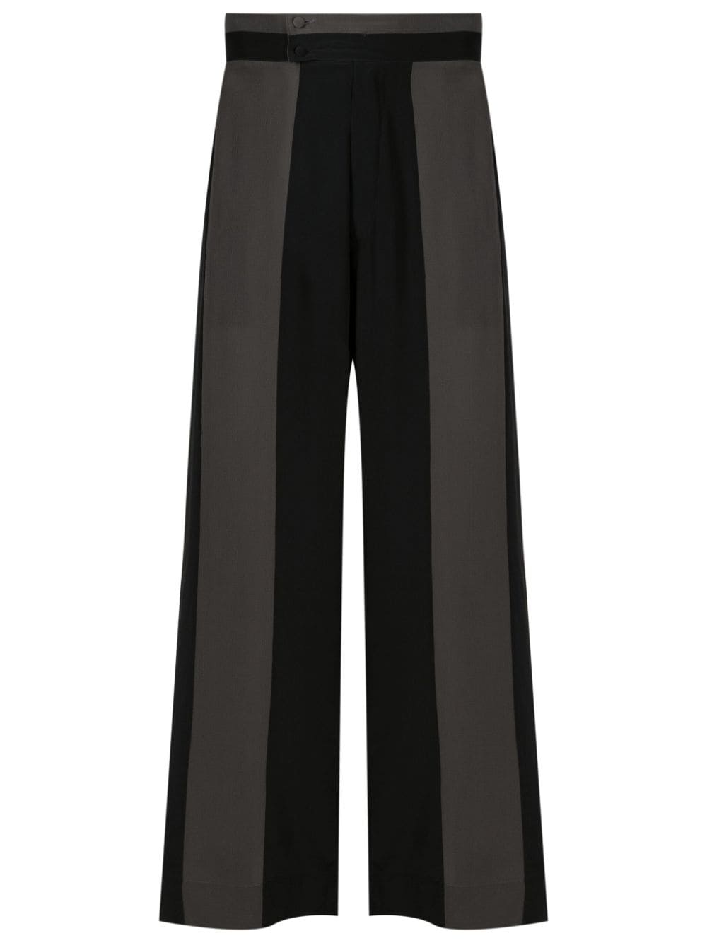 Handred striped wide-leg trousers - Black von Handred