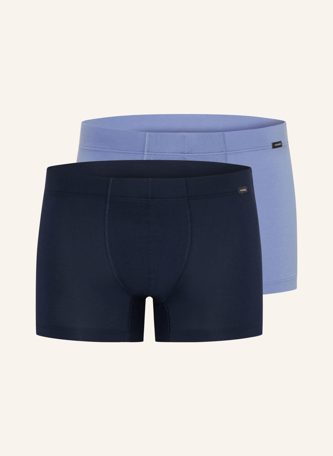 Hanro 2er-Pack Boxershorts Cotton Essentials blau von Hanro