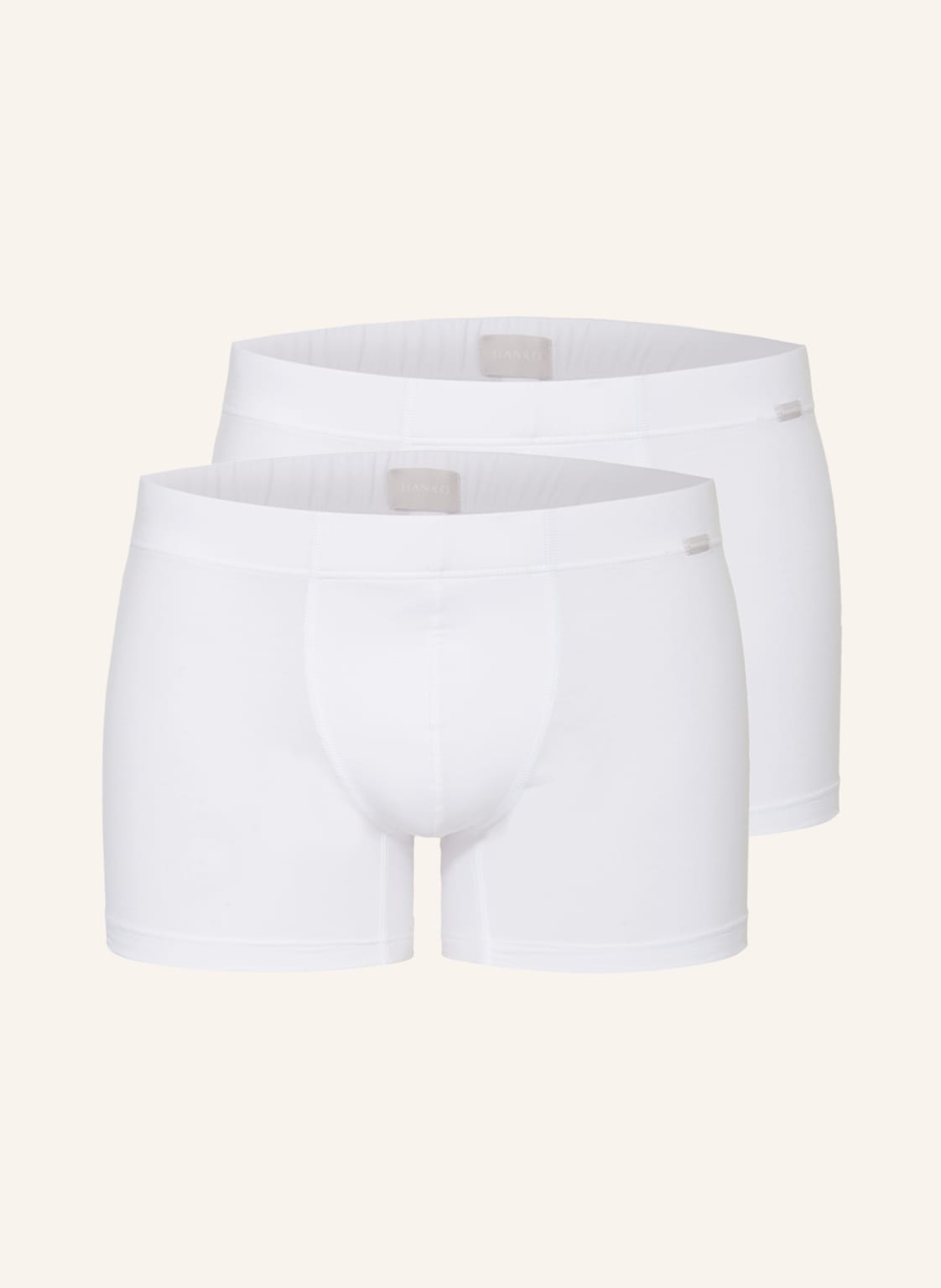 Hanro 2er-Pack Boxershorts Cotton Essentials weiss von Hanro