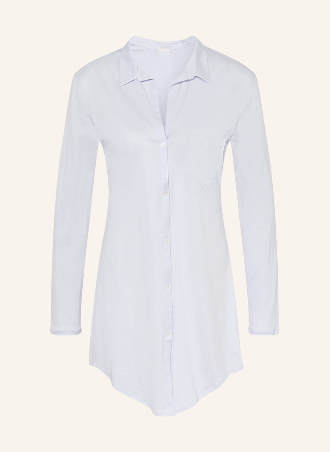 Hanro Nachthemd Cotton Deluxe blau Hanro Nachthemd Cotton Deluxe blau von Hanro