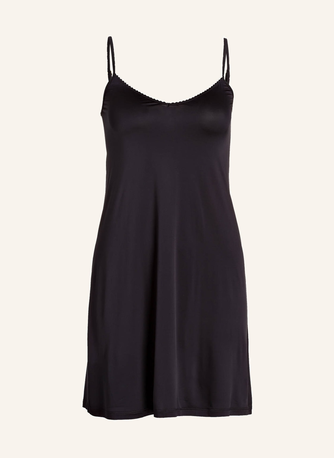 Hanro Nachthemd Satin Deluxe Aus Satin schwarz Hanro Nachthemd Satin Deluxe Aus Satin schwarz von Hanro