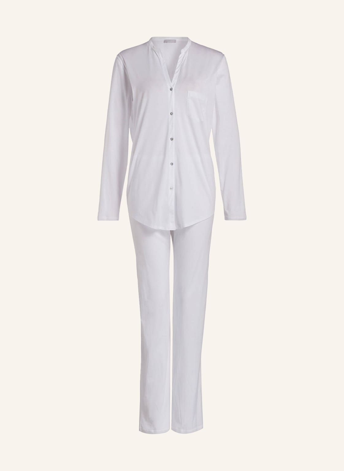 Hanro Schlafanzug Cotton Deluxe weiss Hanro Schlafanzug Cotton Deluxe weiss von Hanro
