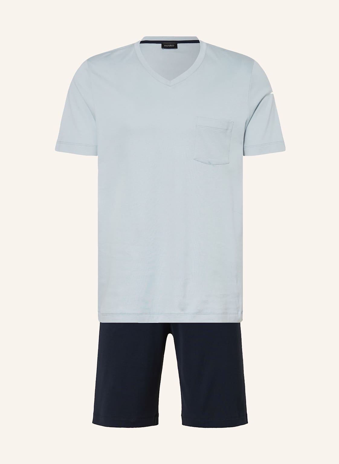 Hanro Shorty-Schlafanzug Night & Day blau Hanro Shorty-Schlafanzug Night & Day blau von Hanro