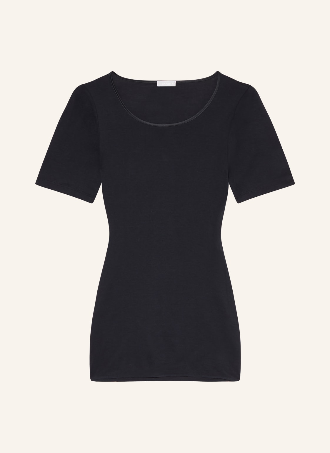 Hanro T-Shirt Cotton Seamless schwarz von Hanro