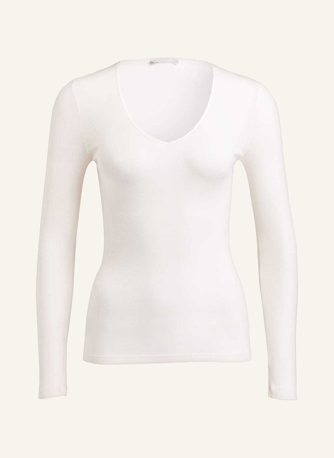 Hanro Longsleeve Woolen Silk Aus Merinowolle Mit Seide beige Hanro Longsleeve Woolen Silk Aus Merinowolle Mit Seide beige von Hanro