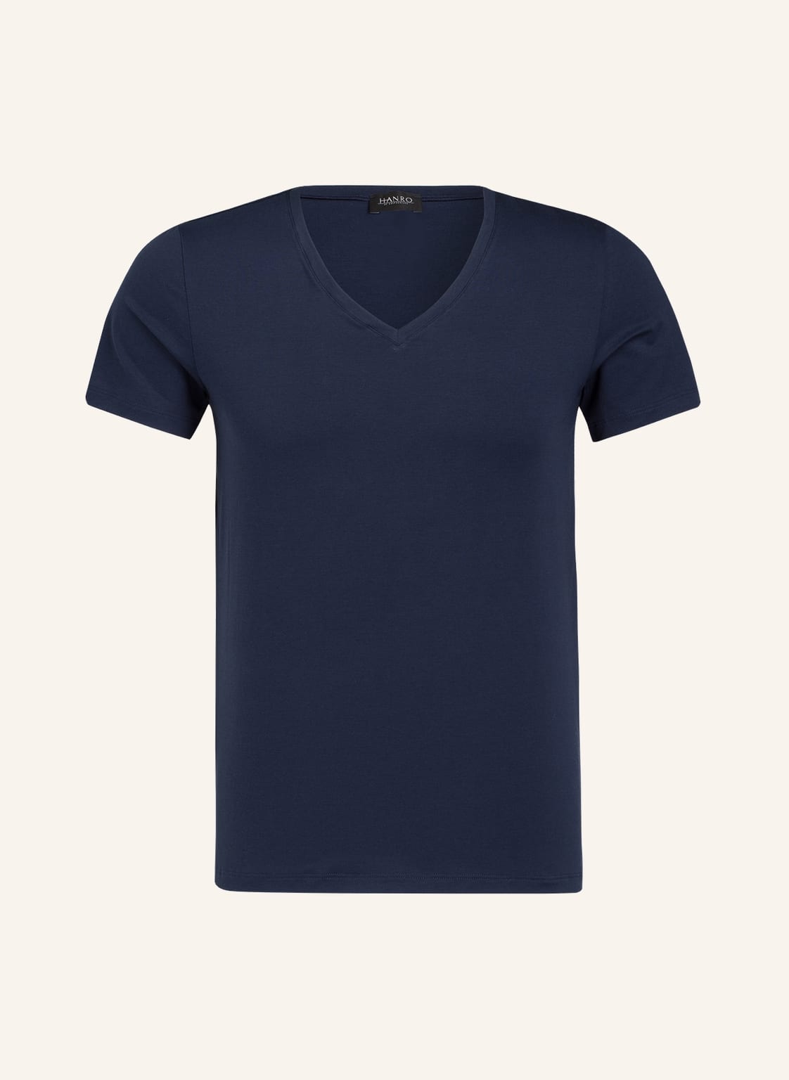 Hanro V-Shirt Cotton Superior blau Hanro V-Shirt Cotton Superior blau von Hanro