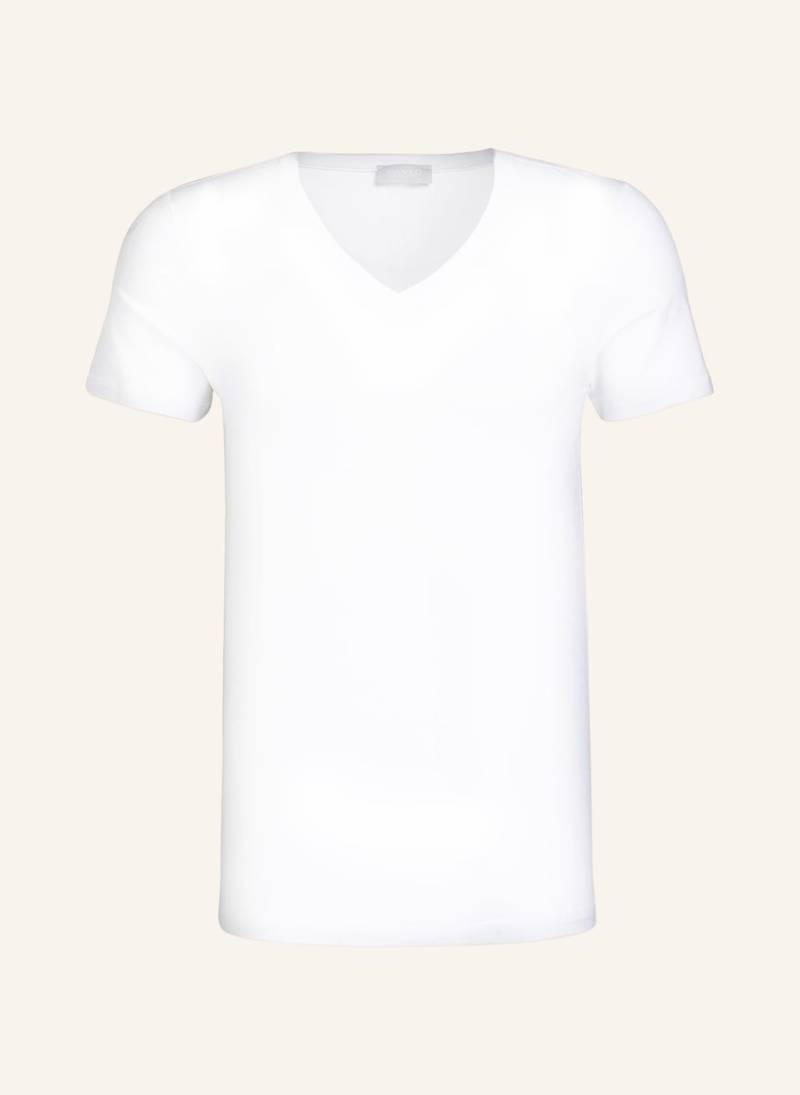 Hanro V-Shirt Cotton Superior weiss von Hanro