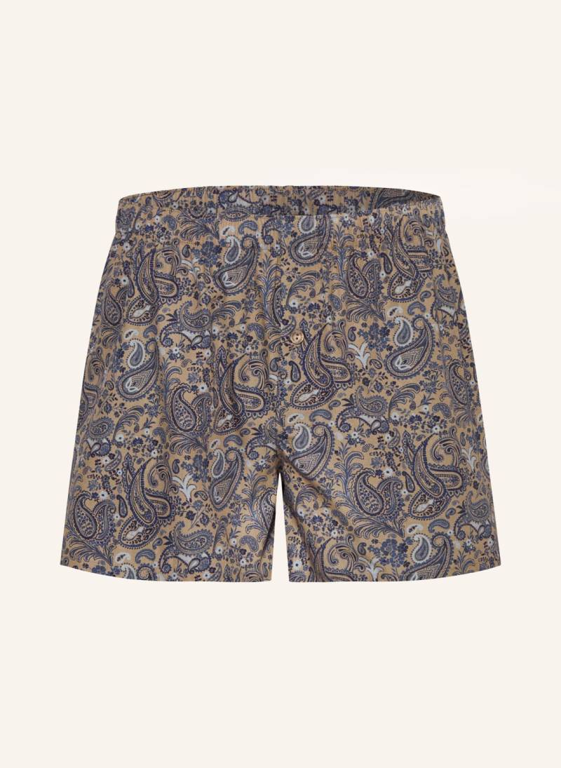 Hanro Web-Boxershorts Fancy Woven beige von Hanro