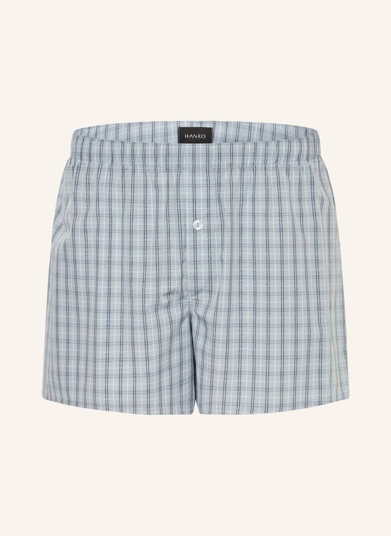 Hanro Web-Boxershorts Fancy Woven blau von Hanro