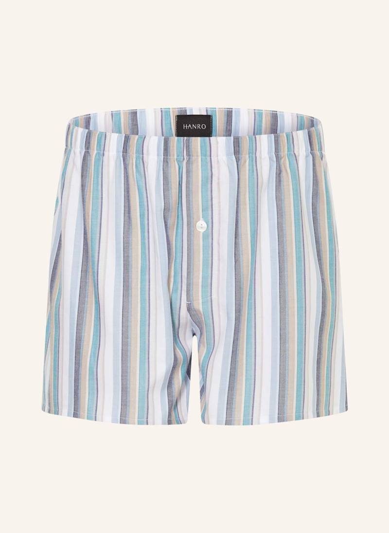 Hanro Web-Boxershorts Fancy Woven blau von Hanro