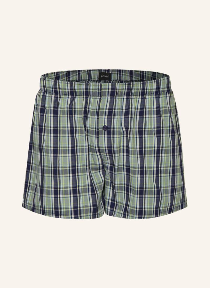 Hanro Web-Boxershorts Fancy Woven gruen von Hanro