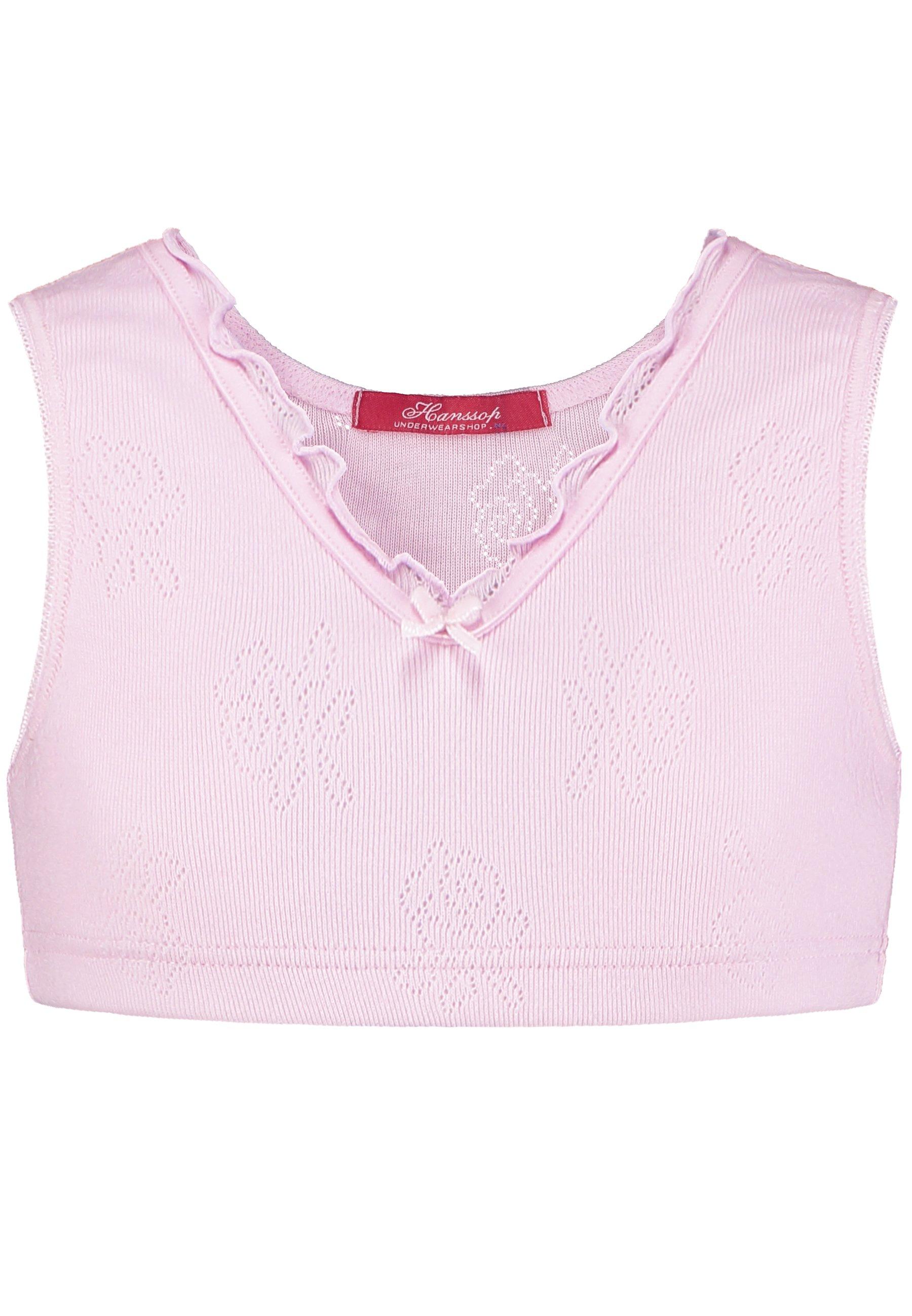 Sport-top Bustier, Pointelle, 100% Baumwolle Unisex Pink 140 von Hanssop