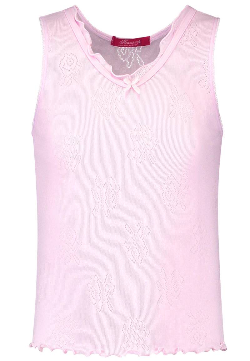 Unterhemd Basic, Pointelle Rose Mädchen Pink 104 von Hanssop