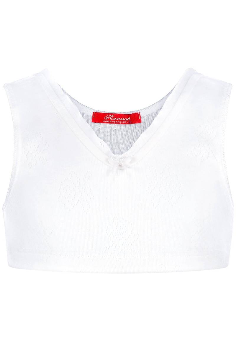 Sport-top Bustier, Basic, Pointelle Unisex Weiss 128 von Hanssop