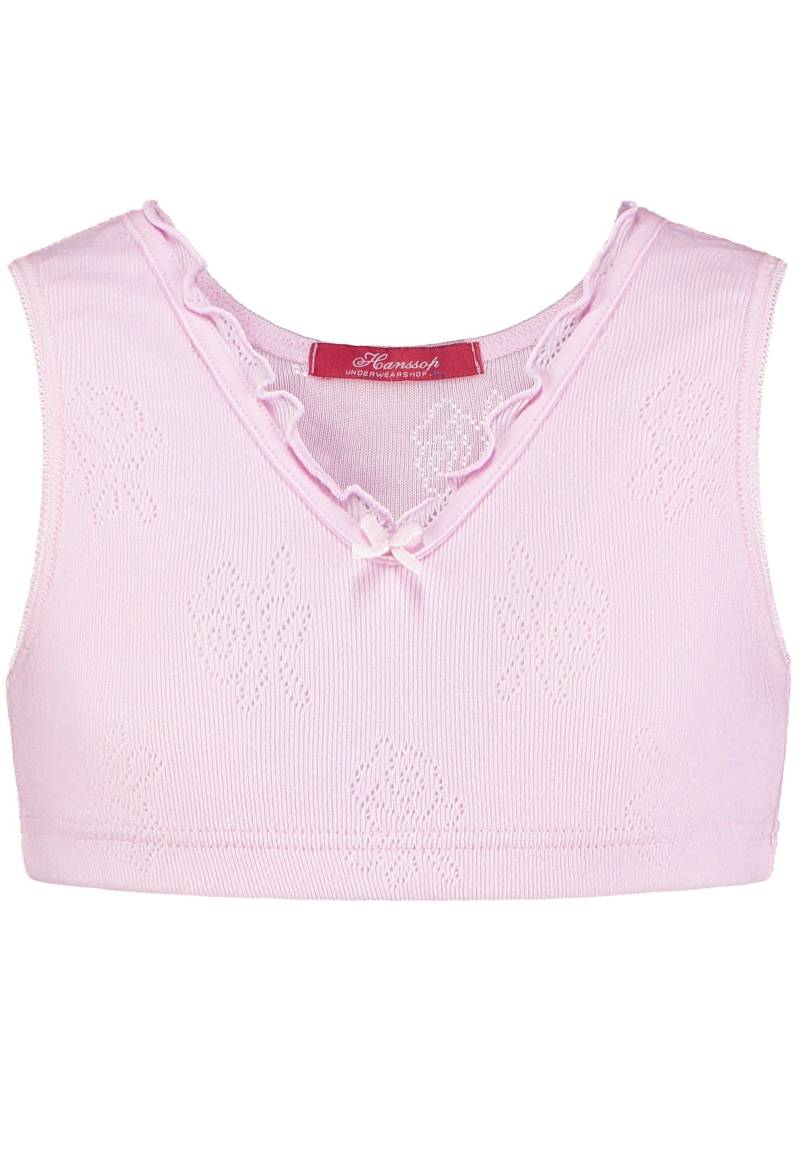 Sport-top Bustier, Pointelle, 100% Baumwolle Unisex Pink 128 von Hanssop