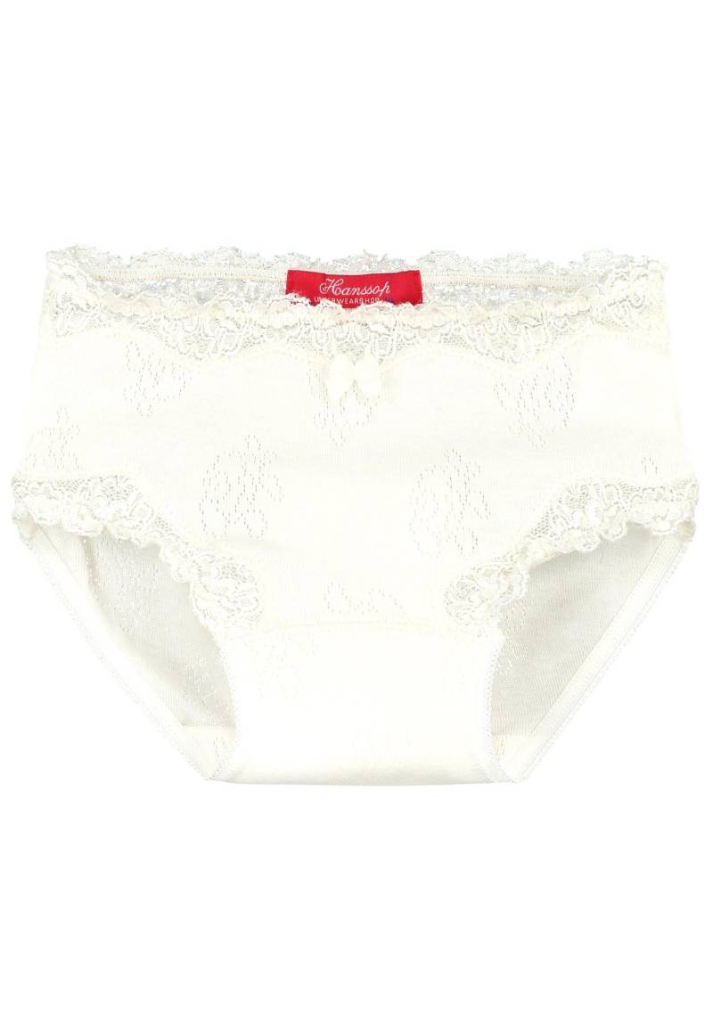 Unterhose, Luxuriöse Spitze Pointelle Rose Mädchen Elfenbein 176 von Hanssop