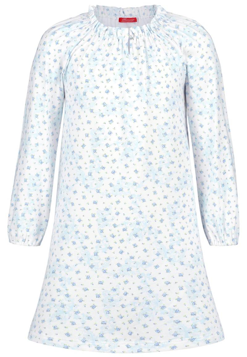 Nightgown Long Sleeves Design Mädchen Hellblau 146/152 von Hanssop