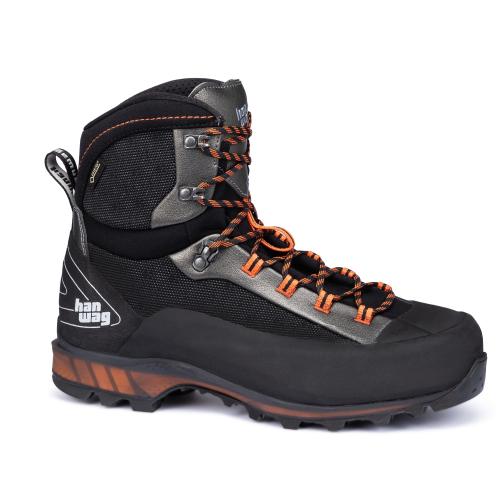 Hanwag Trekkingschuh Ferrata II GTX - black/orange (Grösse: 12.5) von Hanwag