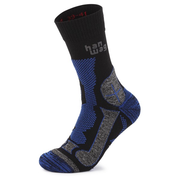 Hanwag - Hanwag Trek-Merino Socke - Wandersocken Gr 42-44 schwarz von Hanwag