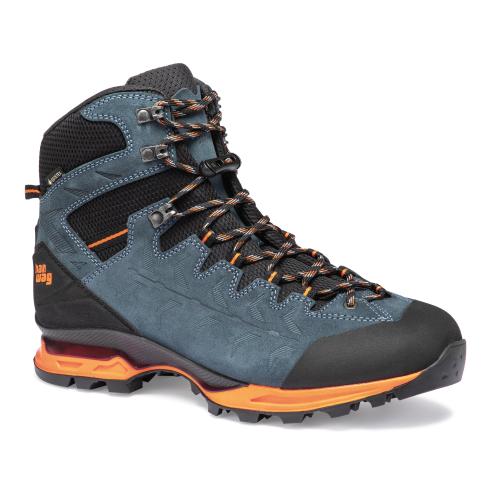 Hanwag Trekkingschuh Makra Trek GTX - steel/orange (Grösse: 10) von Hanwag