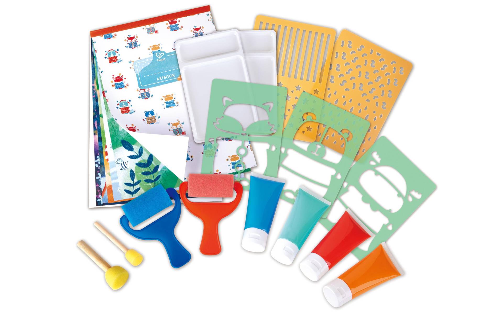 Hape Kreativset »Malspass mit Farbrollern und Schablonen« Hape Kreativset »Malspass mit Farbrollern und Schablonen« von Hape