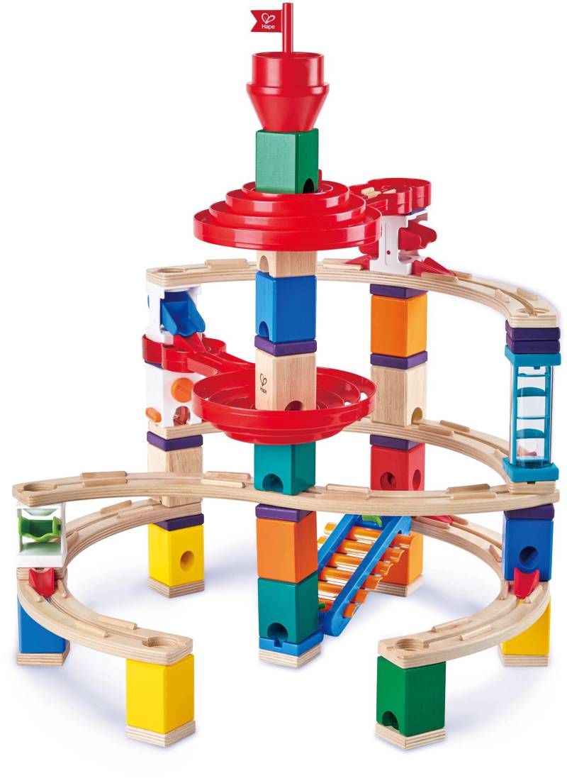 Hape Kugelbahn-Bausatz »Quadrilla, Super Spiralburg«, 129 tlg. von Hape