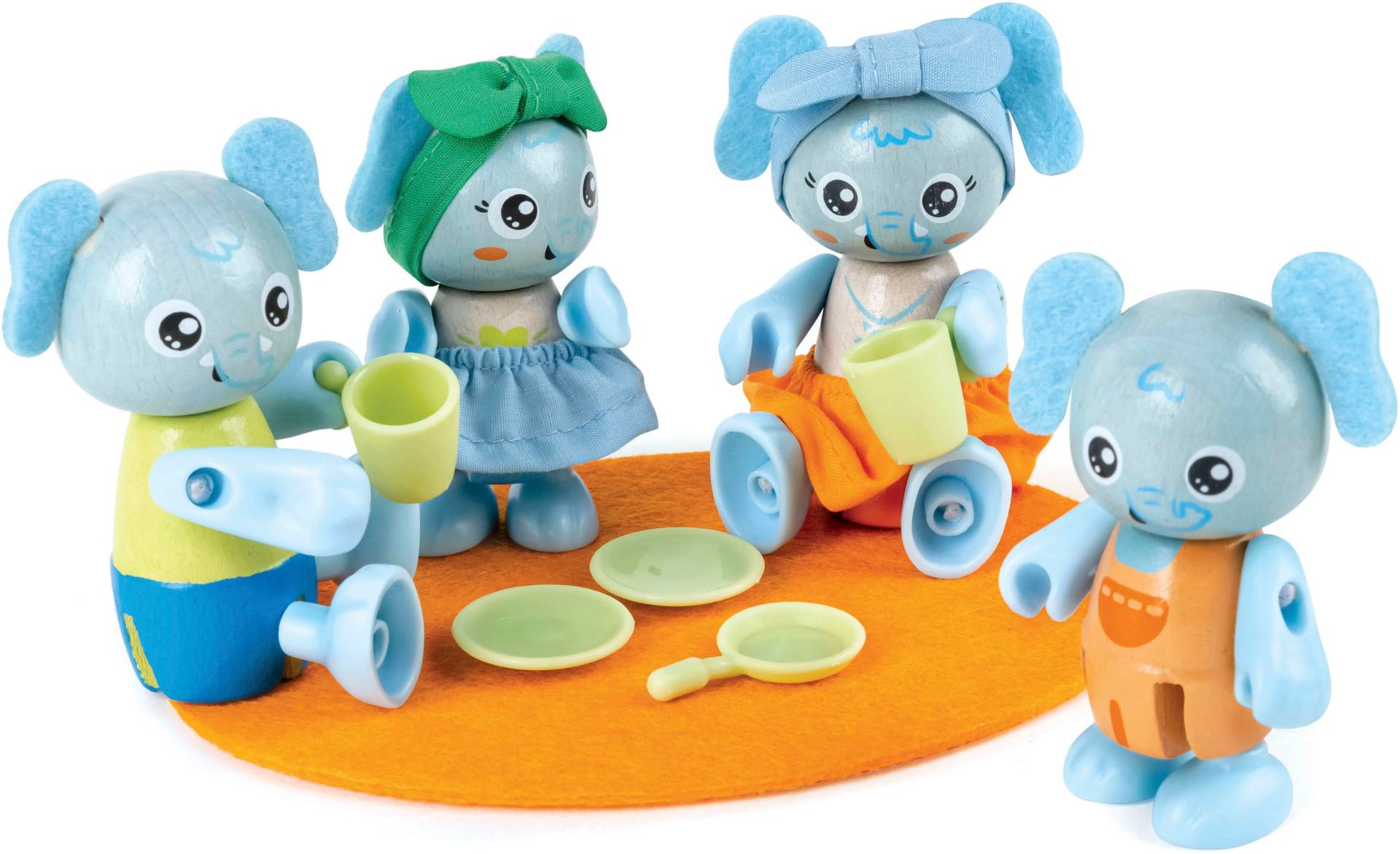 Hape Minipuppe »Green Planet Explorers, Elefantenfamilie«, FSC®- schützt Wald - weltweit von Hape