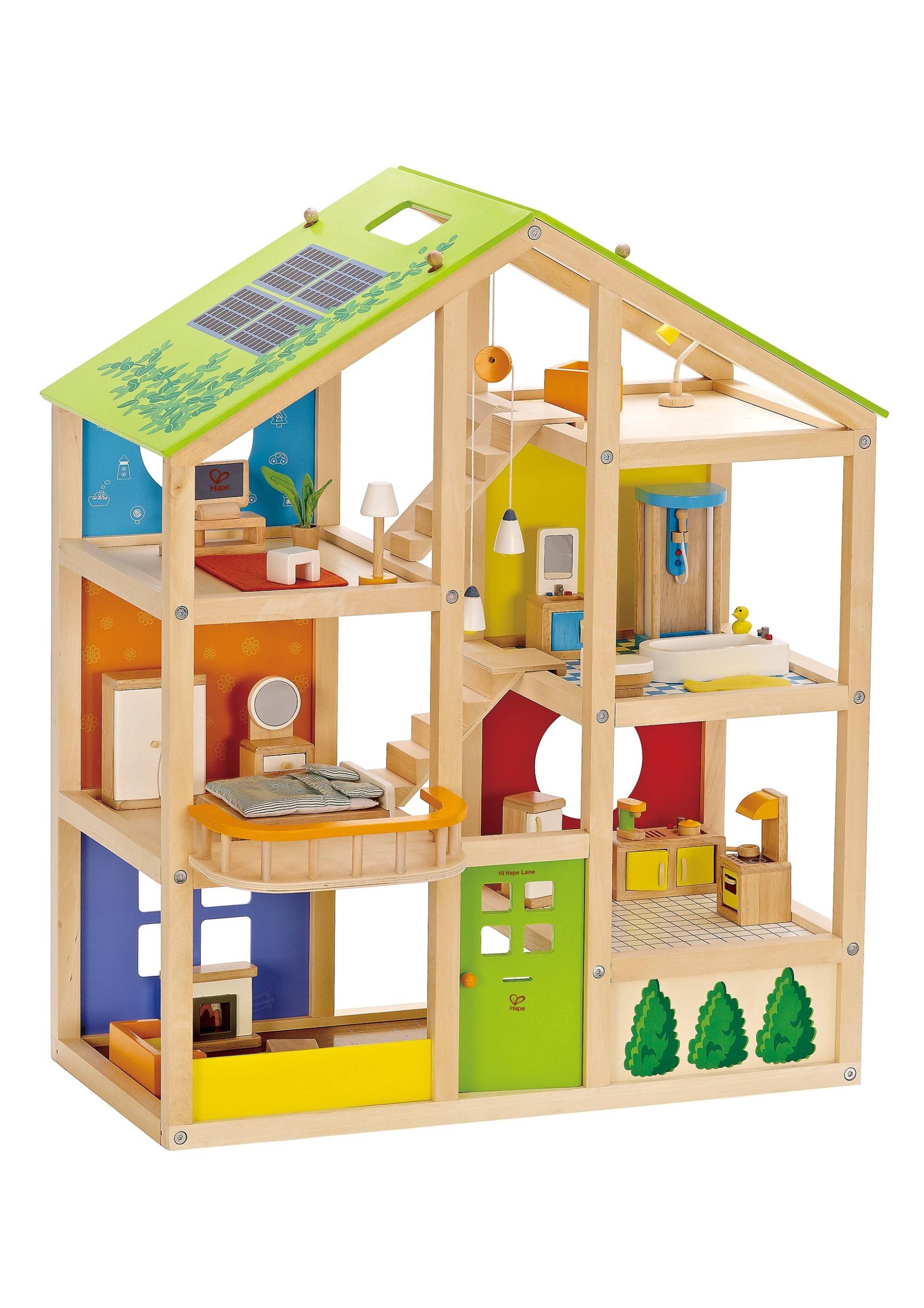 Hape Puppenhaus »Vierjahreszeiten«, inkl. Puppenmöbel von Hape