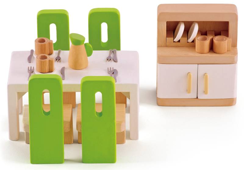 Hape Puppenhausmöbel »Esszimmer«, (Set, 23 tlg.) von Hape