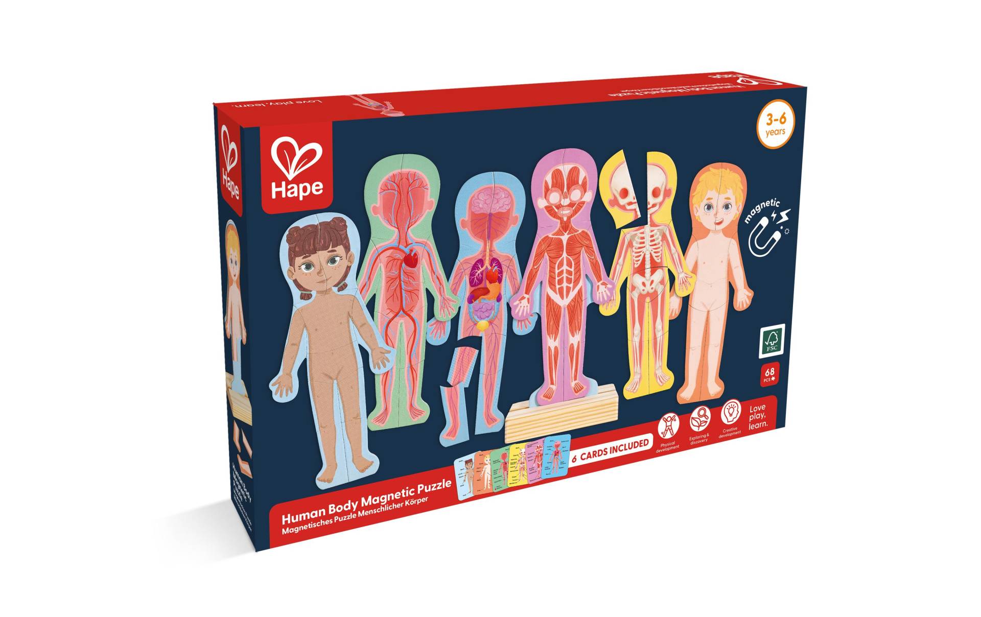 Hape Puzzle »Menschlicher Körper«, (68 tlg.) von Hape