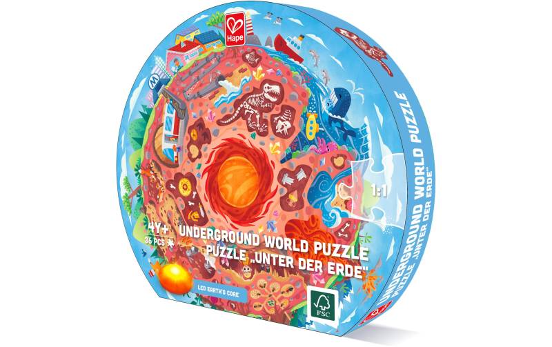 Hape Puzzle »Unter der Erde«, (36 tlg.) von Hape