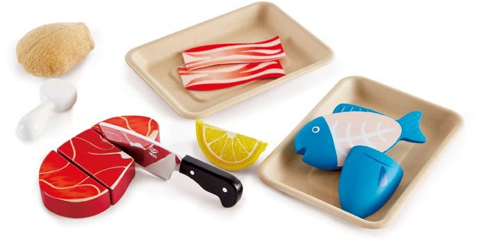 Hape Spiellebensmittel »Fisch & Fleisch Set«, (9 tlg.) von Hape